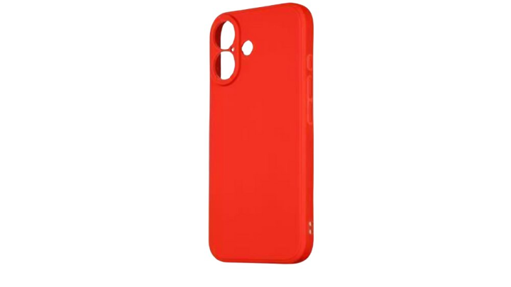 Red Silicone Shockproof iPhone 16+ Case
