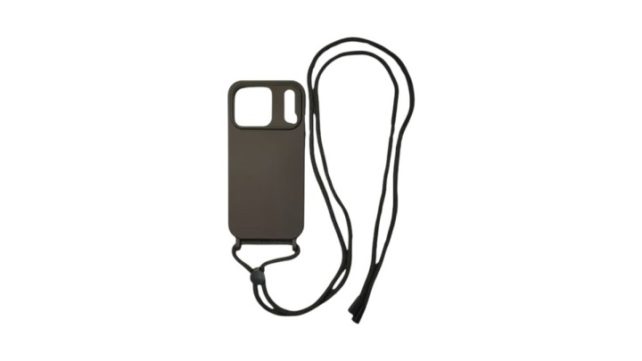 Crossbody silicone Phone Case – Black iphone 17 pro