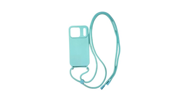 Crossbody silicone Phone Case – Turqoise iphone 17 pro