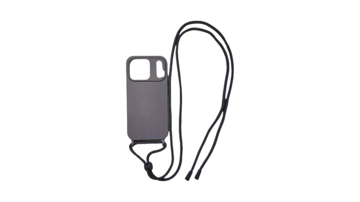 Crossbody silicone Phone Case – Grey iphone 17 pro