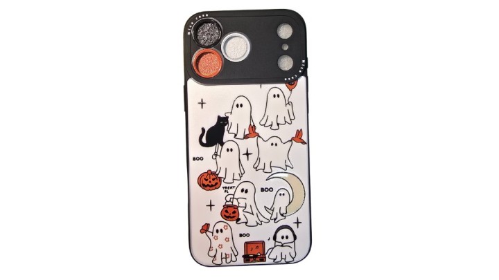 Ghosts Boo – iPhone 17 pro max Case with Glitter Camera Protectors