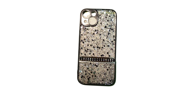 Black Glitter & Rhinestone Phone Case iphone 13