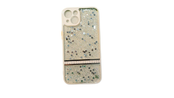 White Glitter & Rhinestone Phone Case iphone 13 pro max