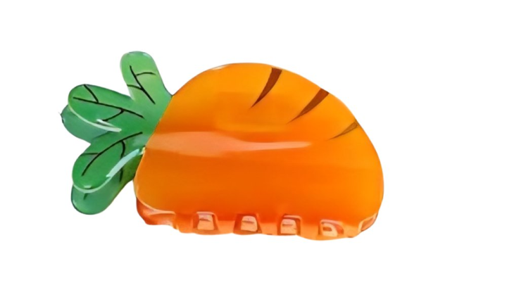 Carrot fruit hair clip