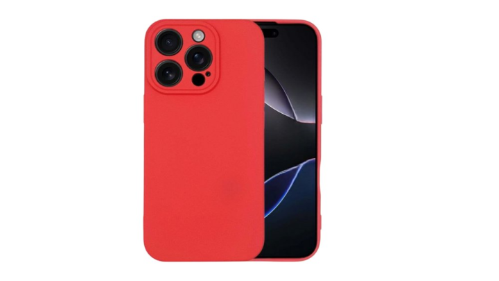 Red Silicone Shockproof iPhone 16 pro Case
