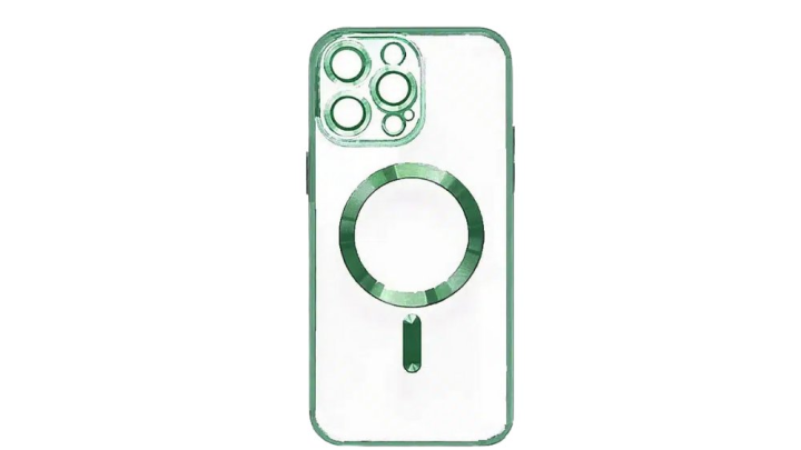 MagSafe Clear iPhone Case with green Edge – Slim, Protective iphone 13 promax