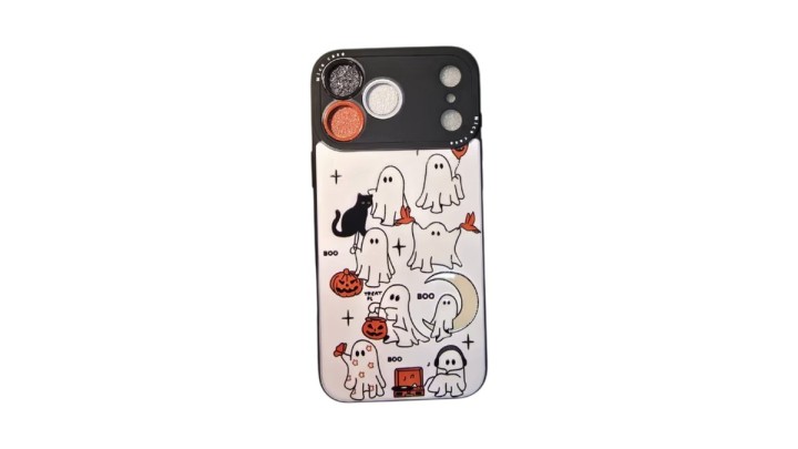 Ghosts Boo – iPhone 17 pro Case with Glitter Camera Protectors