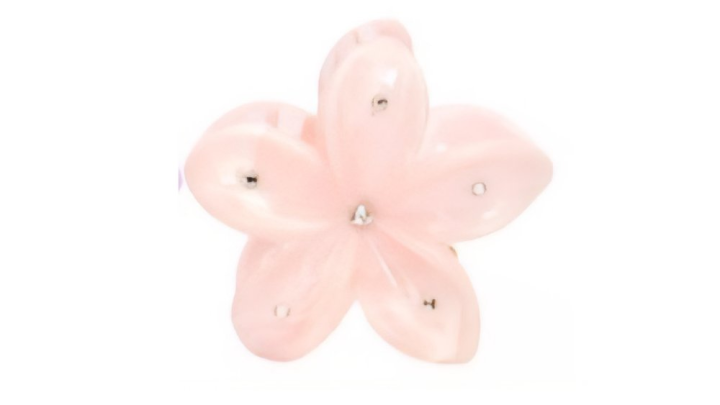 Pink Flower Hair Clip