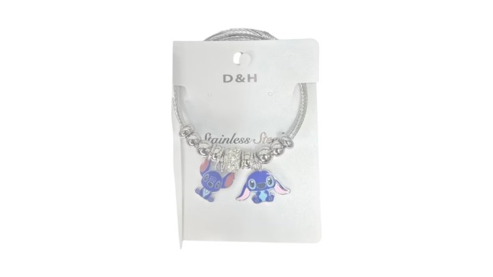 Pandora Bracelet – Stitch & Angel (Blue Edition)