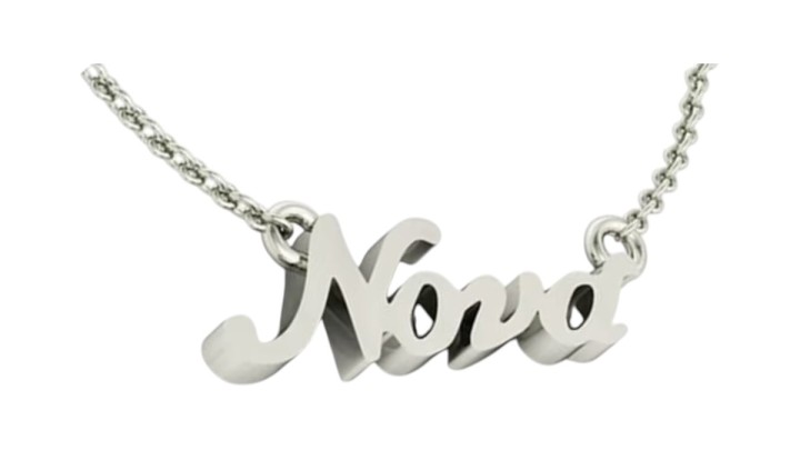 "Nona" Silver Stainless Steel Necklace