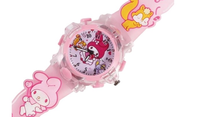 My Melody Kids Wristwatch – Pink, 3D Strap, Cute Sanrio Style