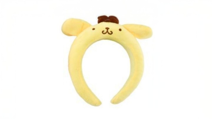Pompompurin Plush Headband – Kawaii Sanrio Hair Accessory
