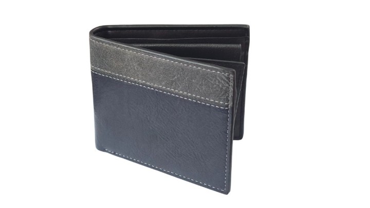 Men’s Classic Bi-Fold Wallet with Gift Box – Leather-Look Design
