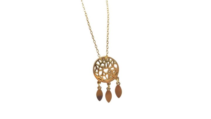 💛 Dreamcatcher stainlesteel Necklace Gold