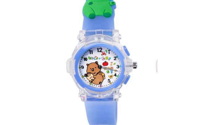 Capybara Kids Wristwatch – Light Blue, Cute Design, Comfortable Strap