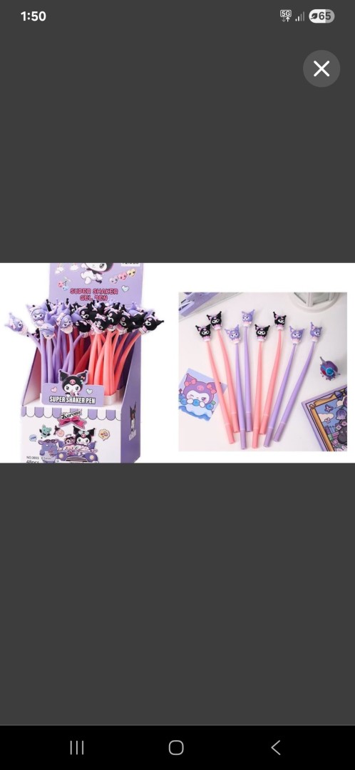 Kuromi Gel Pen – Cute Cartoon Writing Pen 0.5mm Black Ink