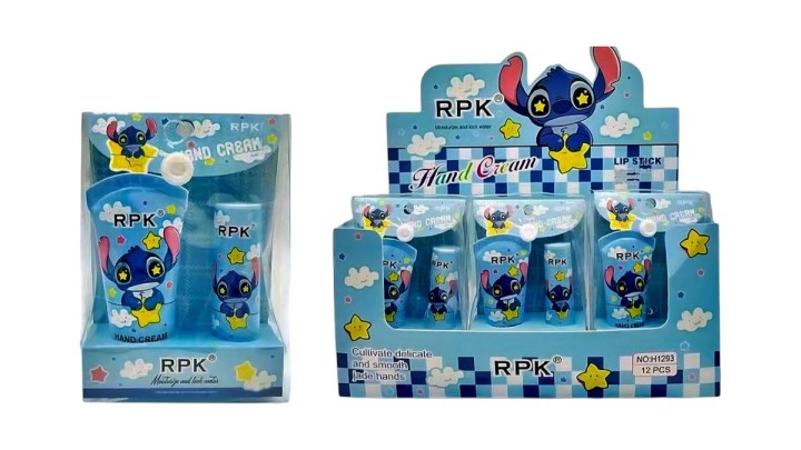 Stitch Hand Cream & Lip Balm Set – Moisturizing Skincare Gift