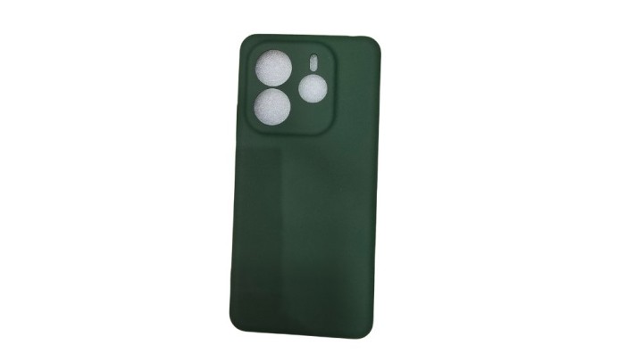 Dark green Silicone Case for redmi note 14 Slim & Protective