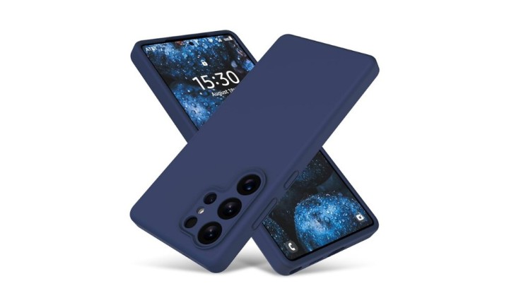 Dark blue Silicone Case for Samsung S24 Ultra– Slim & Protective