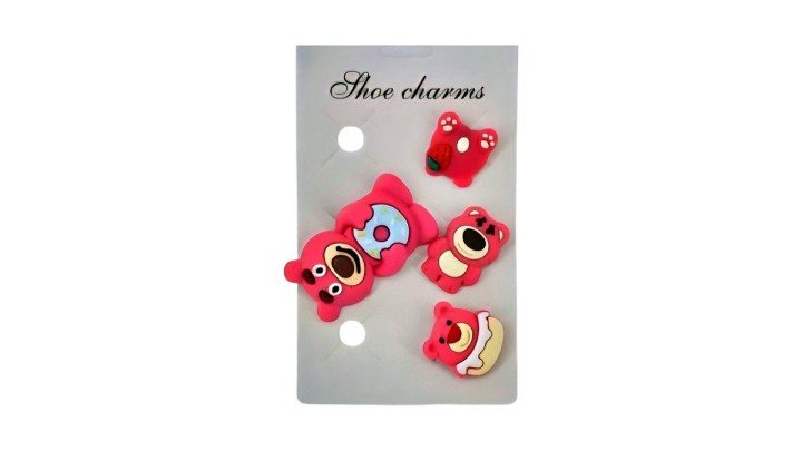 Lotso Shoe Charms – Toy Story Collection (4 pcs set)