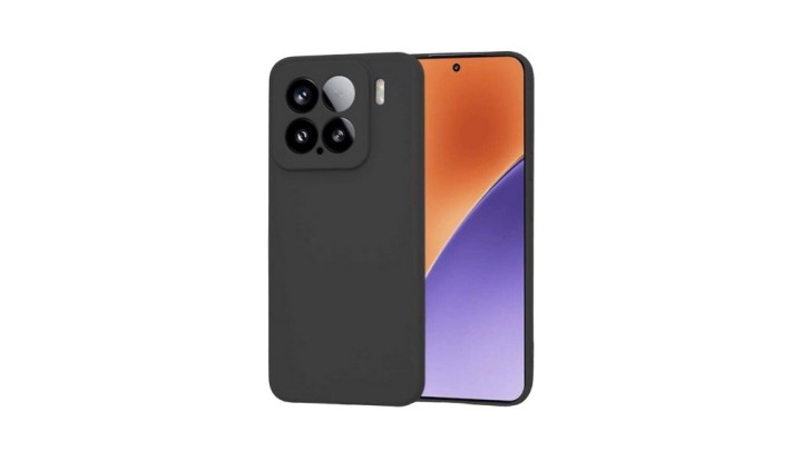 Black Silicone Case for redmi mi 15– Slim & Protective