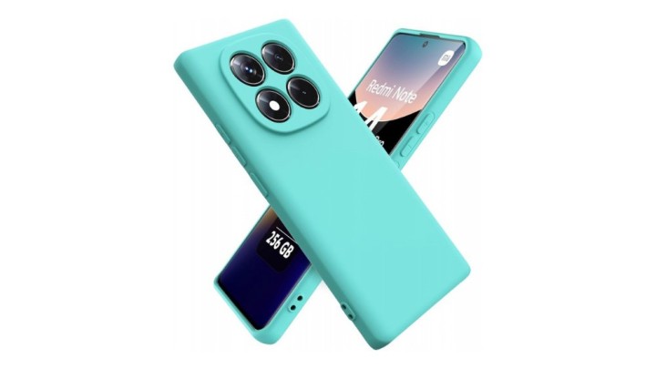 Turqoise Silicone Case for redmi note 14 pro plus Slim & Protective
