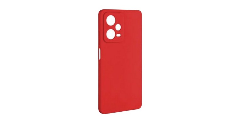 Red Silicone Case for redmi note 12 pro plus Slim & Protective
