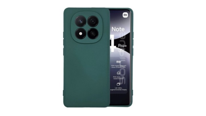 Dark green Silicone Case for redmi note 14 pro plus Slim & Protective