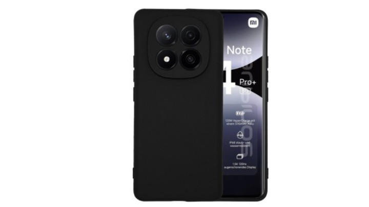 Black Silicone Case for redmi note 14 pro plus Slim & Protective