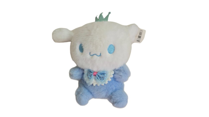 Cinnamoroll Plush with Crown & Bow – Sanrio Cute Collectible 🎀👑