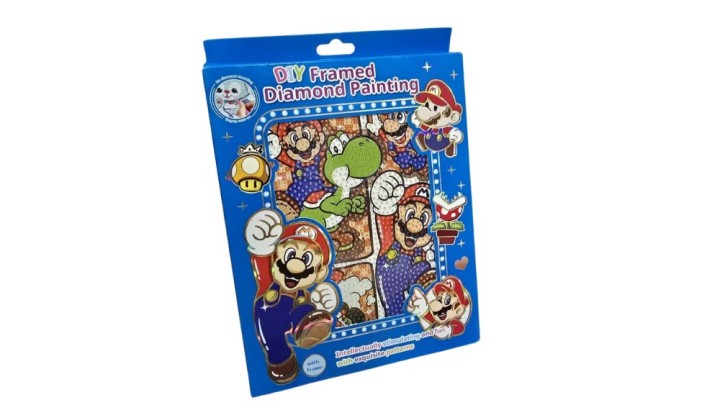DIY Framed Diamond Painting – Super Mario Characters Design
