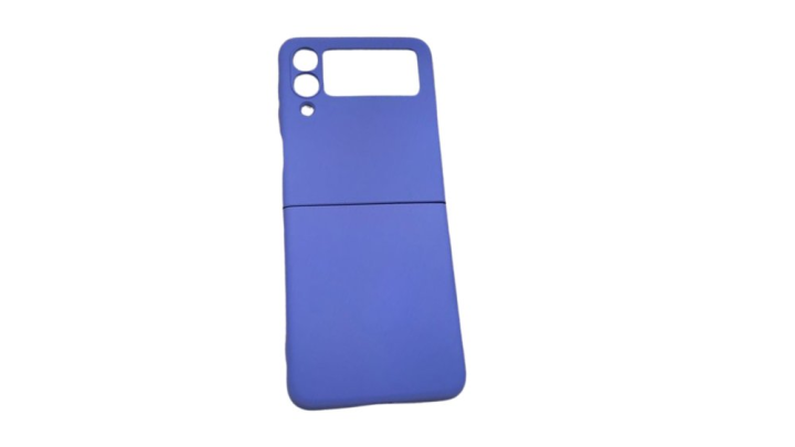 Blue Silicone Case for Samsung Galaxy Z Flip3 – Stylish & Protective