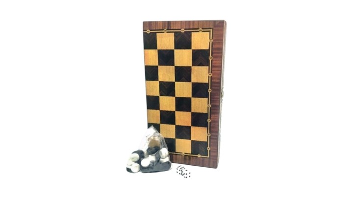 Wooden Checkers Set