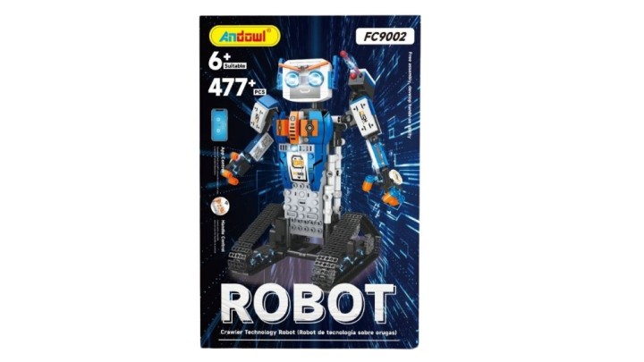 Robot Building Blocks Set (477 Pieces) – STEM Construction Toy for Kids 6+