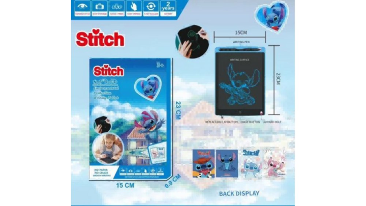Stitch LCD Writing Tablet 8.5" – Cute Disney Drawing & Writing Pad