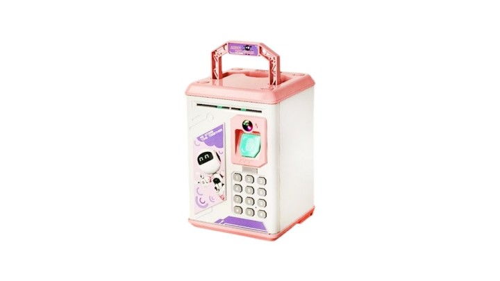 Pink Electronic Password Piggy Bank – Kids Safe Money Box