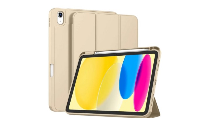Smart Magnetic Leather Case for iPad A16 (2025) – Gold