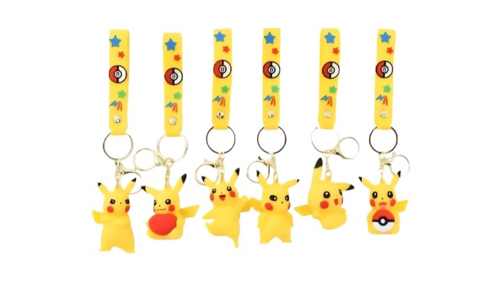 Pokémon Pikachu Keychain – Cute Anime Keyring with Strap