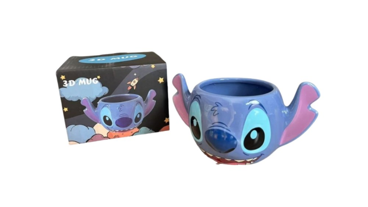 Disney Stitch 3D Mug – Cute Ceramic Coffee Cup with Gift Box