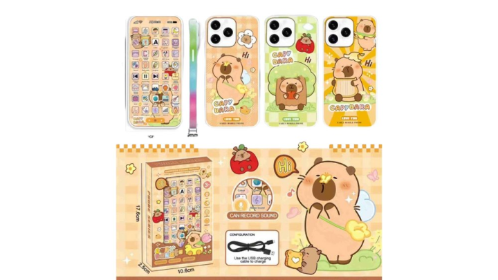 Capybara Kids Learning Phone – Educational Toy with Sounds & Recording