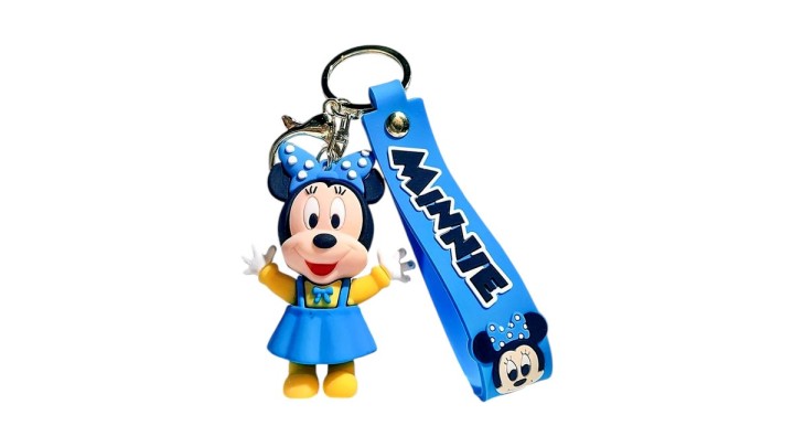 Minnie Mouse Keychain – Blue Dress Edition