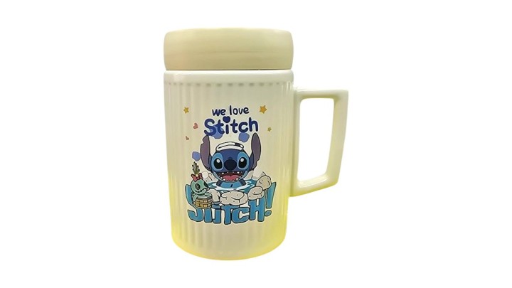 Stitch Mug – We Love Stitch (Cream) | Cute Disney-Inspired Coffee Cup