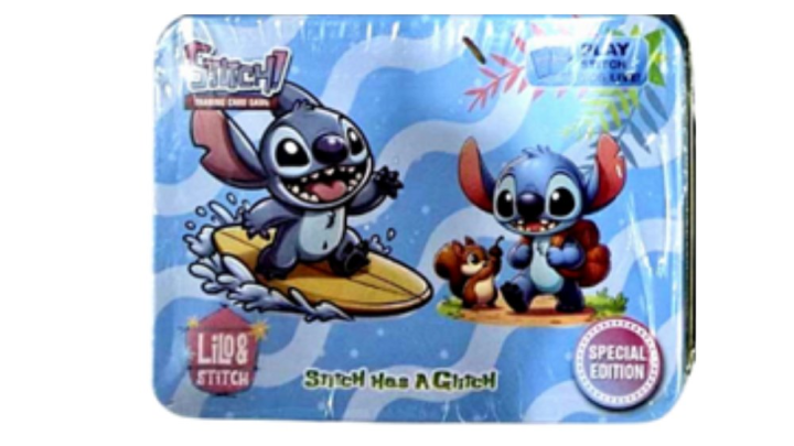 Stitch Collectible Tin Box – Light Blue Surfing Adventure (Special Edition)