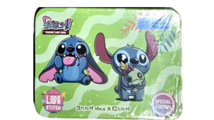 Stitch Collectible Tin Box – Green Expressions Design (Special Edition)