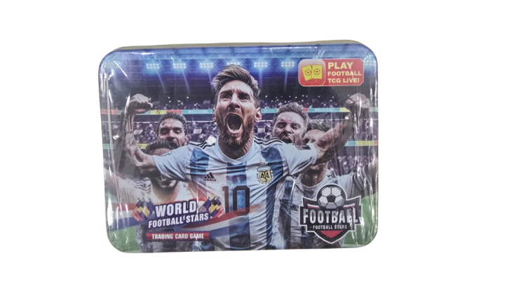 World Football Stars Trading Card Tin – Lionel Messi Edition