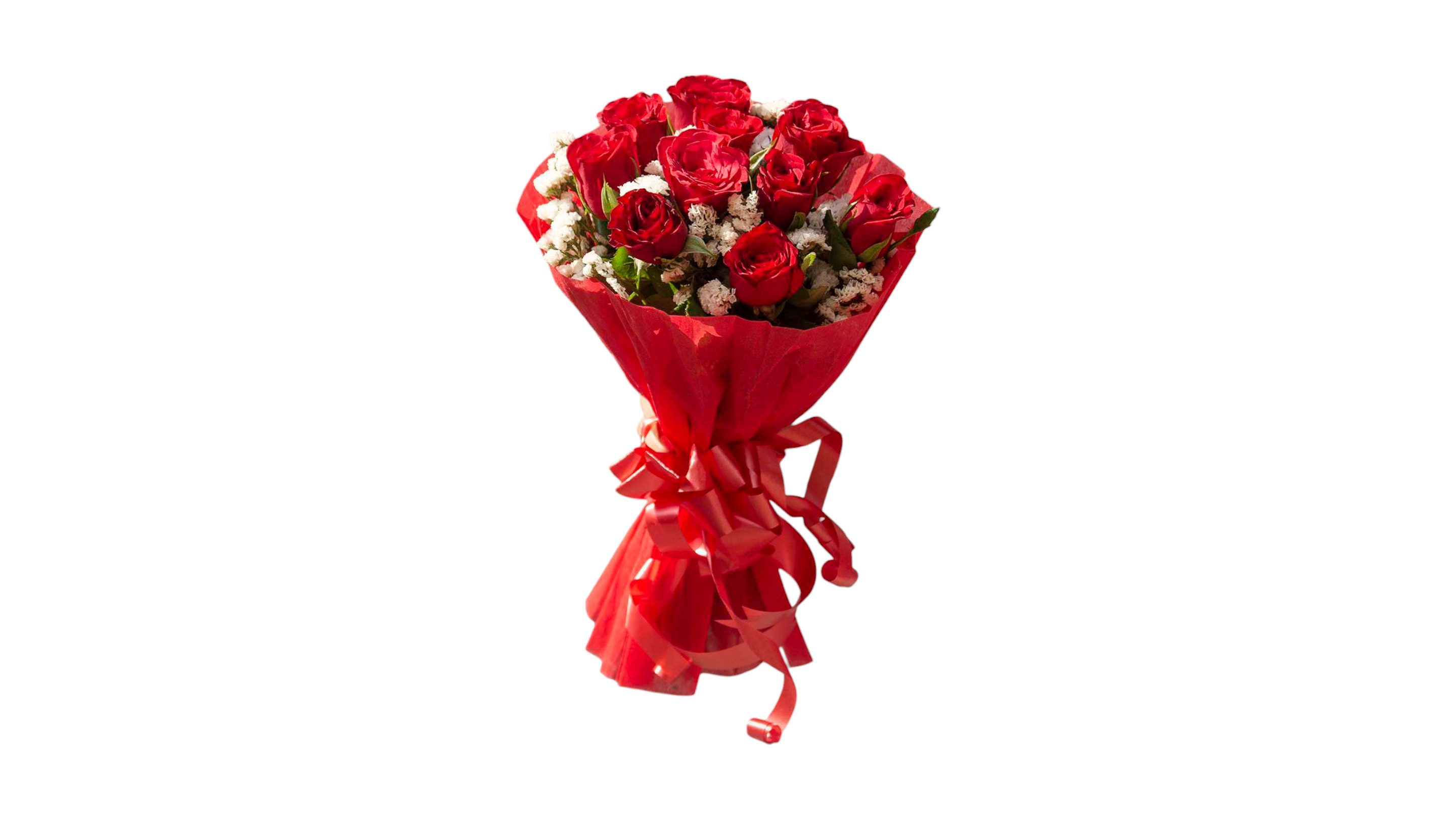 Bouquet of 10 red roses