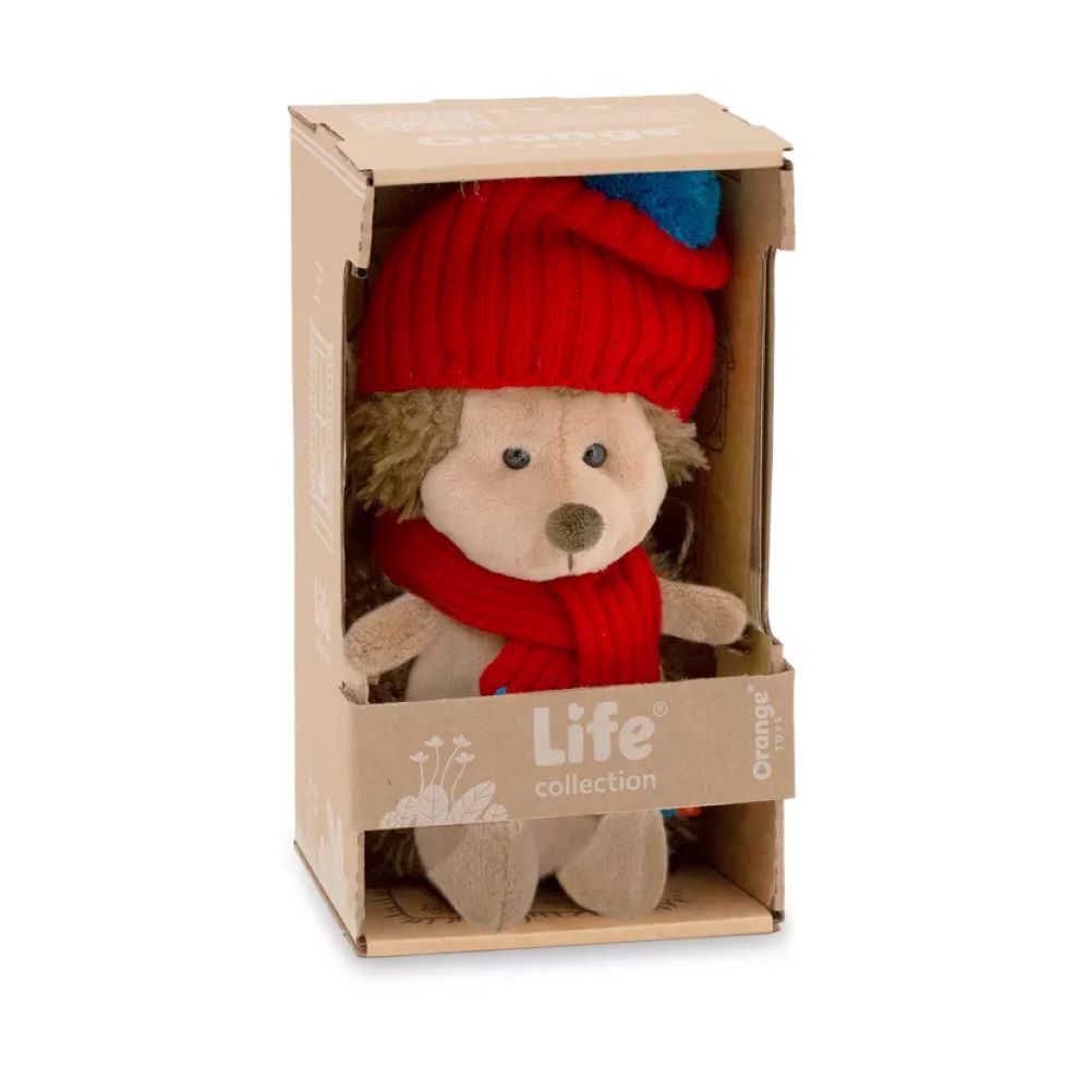 Orange toys life prickle the hedgehog in red hat (18cm)