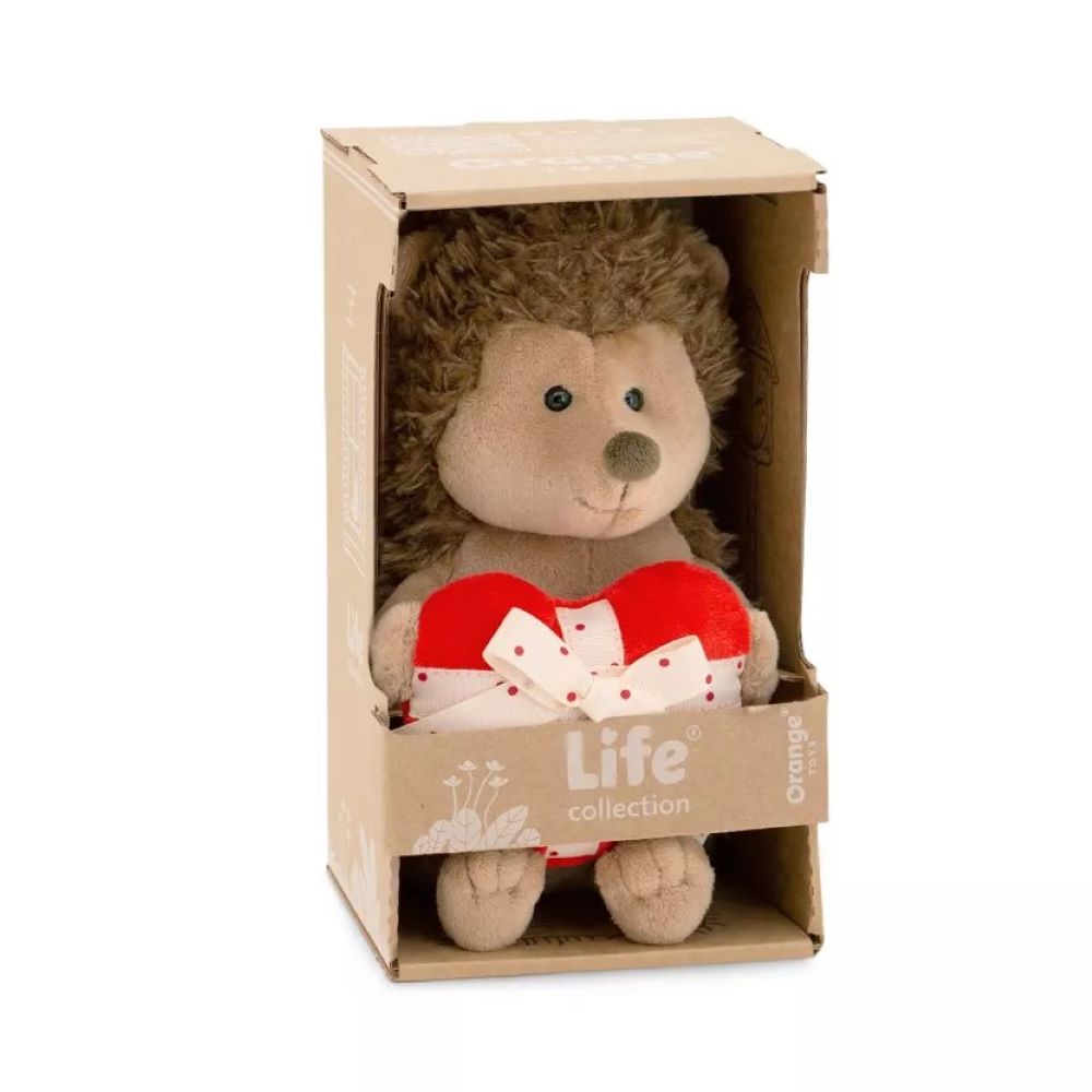 Orange toys prickle the hedgehog with heart (25cm)
