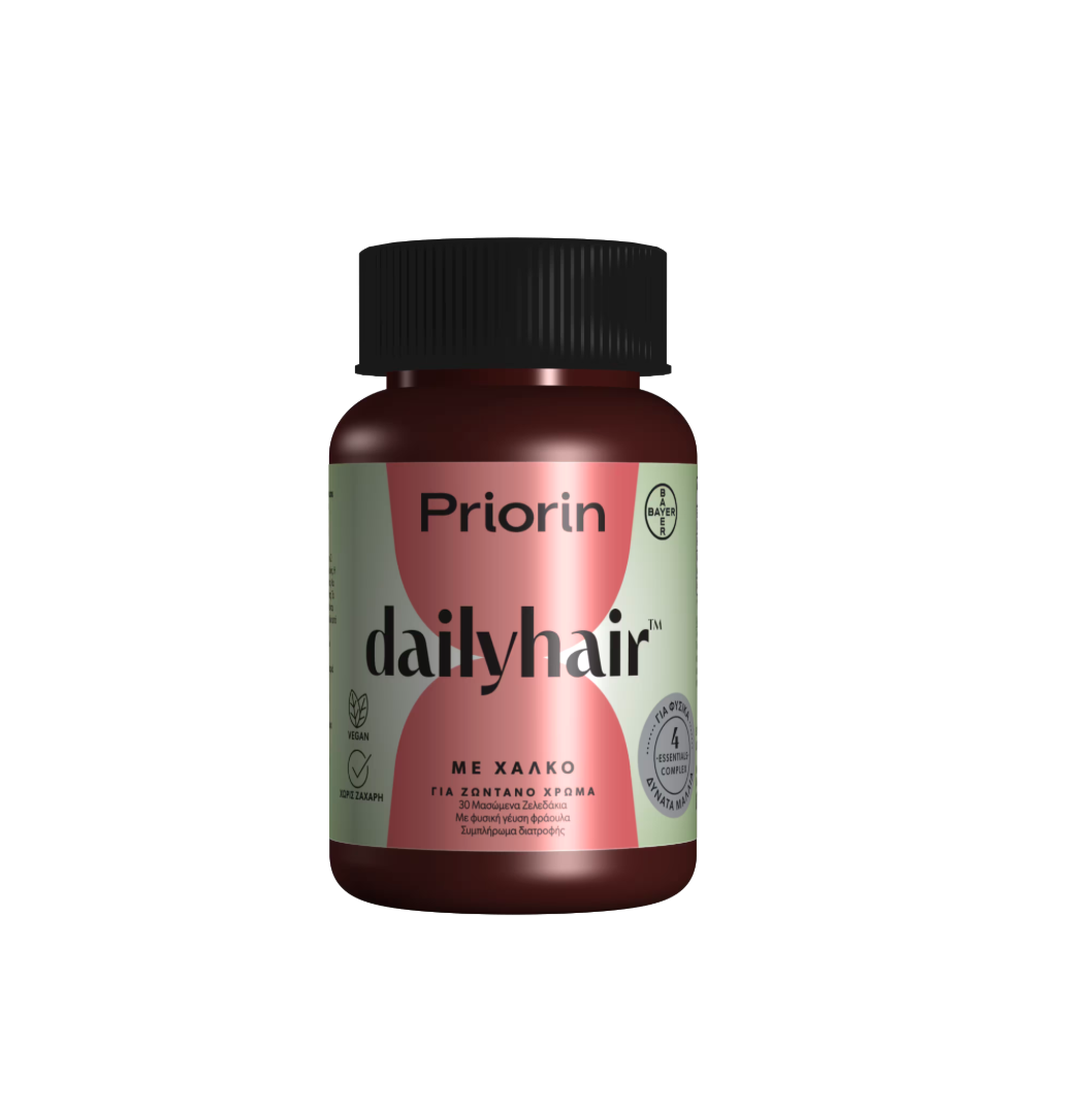 Priorin® dailyhair με Χαλκό 30 μασώμενα ζελεδάκια