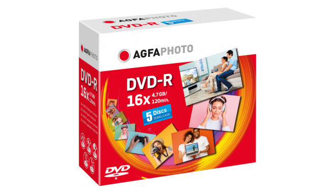 1X5 AGFAPHOTO DVD-R 4, 7GB